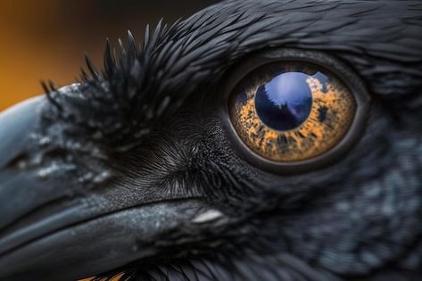 Crow Images Birds, Crow With Eyeball, Nigredo Alchemy, Crow Eye, Crow Photo, Crow Beak, Raven Photography, Raven Flying, Crow Photography