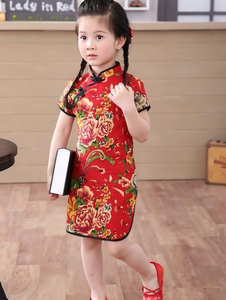 Chinese Dress For Kids, Princess Costumes For Girls, Dress Shorts Outfit, Baby Dress Design, Qipao Dress, China Dress, Chinese Dress, Dresses Kids Girl