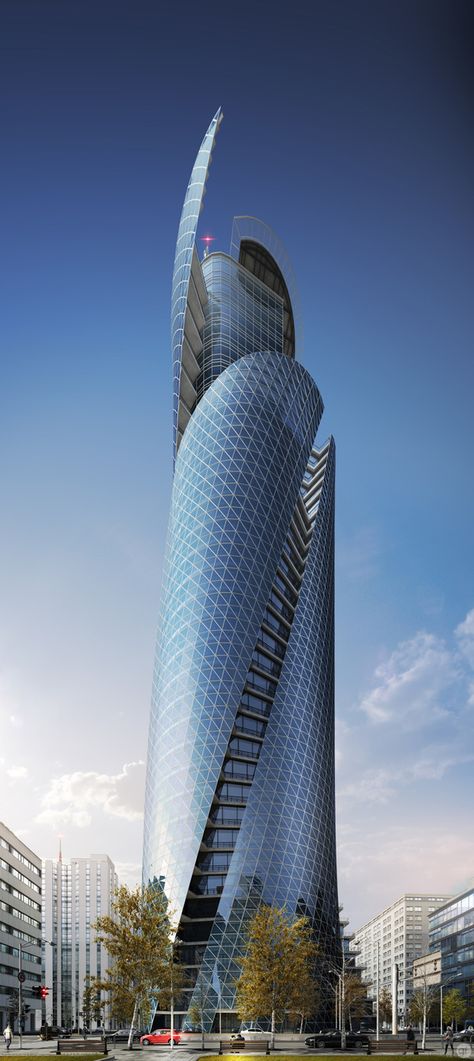 "Mode Gakuen Spiral Towers" is a skyscraper of 170 meters high, built in Nagoya, Japan, in 2008. Designed by the architectural firm Nikken S... #architecture ☮k☮ Powerful Witch, Futuristic Building, Future Buildings, Protection Spell, Nagoya Japan, Creative Architecture, Unusual Buildings, Skyscraper Architecture, Tower Building