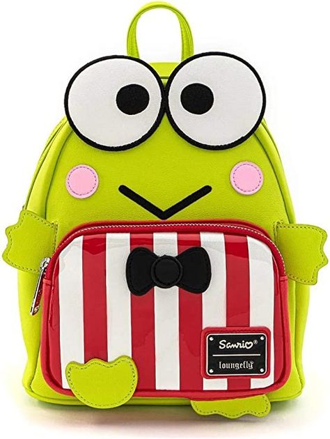 Hello Kitty Keroppi, Sanrio Keroppi, Sequin Backpack, Hello Kitty Friends, Pvc Trim, Mini Mochila, Loungefly Bag, Chuck Norris, Cute Frogs