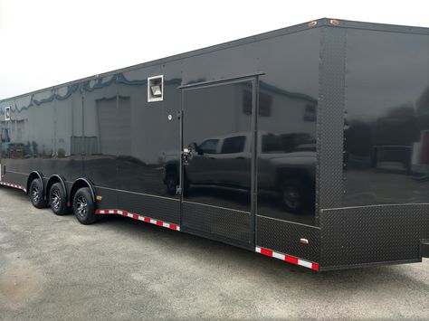 Home Custom Cargo Trailers, Garage Homes, Race Trailer, Enclosed Cargo Trailers, Car Hauler Trailer, Rv Motorhomes, Car Hauler, Carriage Driving, Trailer Plans