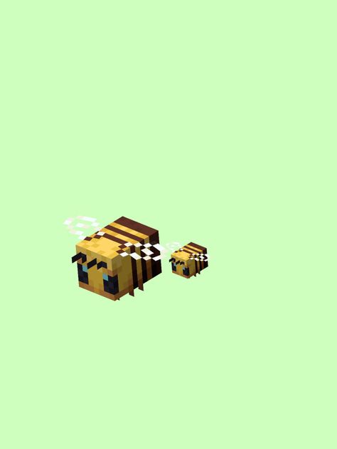 Minecraft Bees Diy, Minecraft Bee Tattoo, Minecraft Bee Drawing, Minecraft Bee Aesthetic, Minecraft Bee Apiary, Minecraft Bee Wallpaper, Minecraft Bee, Friendship Wallpaper, Bee Drawing