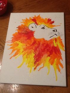 Lion King Crafts on Pinterest | Lion Craft, Monsters Inc Crafts ... Lion King Crafts, Crayon Canvas, Crayon Art Diy, Lion Craft, Melted Crayons, Melted Crayon Art, Lion King Party, Art Projects For Teens, Afrique Art