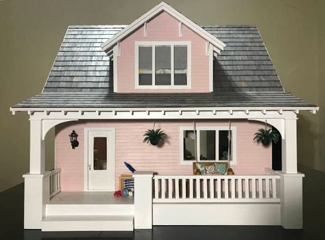 Dollhouse design is thriving thanks to social media Bungalow Dollhouse, Maileg Doll House, Beachside Bungalow, Hanging Curtain Rods, Hanging Curtain, Farm Village, Dollhouse Design, Doll House Plans, New York City Apartment