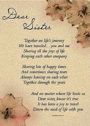 Happy Birthday Sister Quotes, Past Quotes, Sister Love Quotes, Sister Poems, Brother And Sister Love, Happy Birthday Quotes For Friends, Dear Sister, Short Poems, Verses For Cards