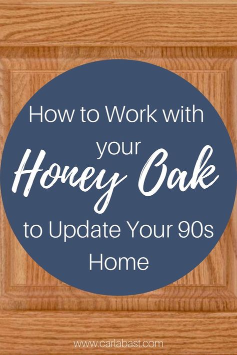 Easy ways to make oak look modern. Oak trim and oak kitchen ideas. Fresh ideas for oak cabinets. Honey oak kitchen ideas. 1990s home remodel ideas. is oak wood out of style? How to make oak cabinets more modern. How do you make oak trim look more modern? How do you modernize a 1990s home? Update a 90s home on a budget. Updating 90s Home before and after. Updating Oak Cabinets, Honey Oak Trim, Light Oak Cabinets, Blue Kitchen Walls, Navy Cabinets, Honey Oak Cabinets, Blue Wall Colors, 90s Home, Oak Cupboard