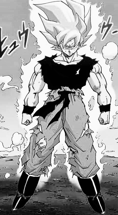 Super Saiyan Goku Manga, Dbz Manga Panels, Goku Manga Panel, Goku Goes Super Saiyan, Artwork Reference, Toriyama Art, Goku Manga, Dbz Manga, Manga Poses