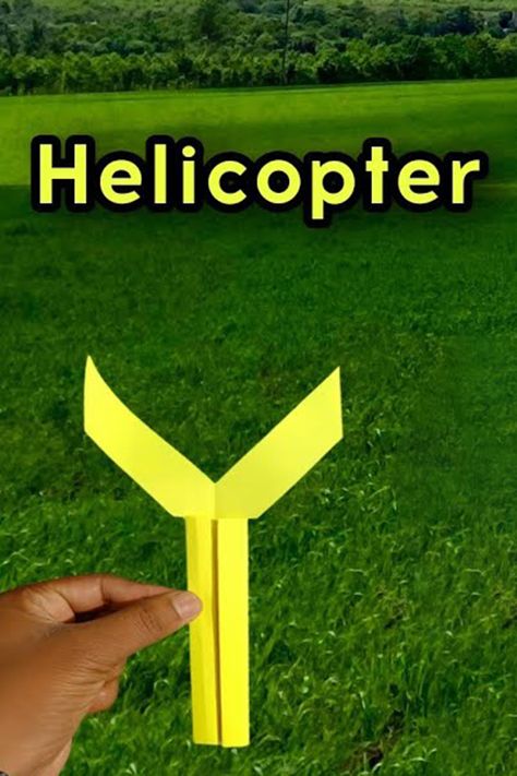 How To Make A Helicopter, How To Make A Paper Airplane, Paper Helicopter, Airplane Paper, Origami Plane, Flying Paper, Flying Helicopter, Paper Plain, Make A Paper Airplane