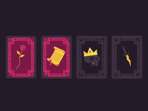 Dribbble as Playing Cards Design Graphics, Card Animation, Wizard Games, Graphics Game, Game Animation, Pixel Art Background, Poker Card, Geometric Shapes Art, Playing Cards Design