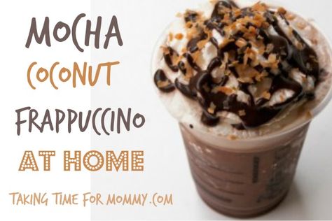 Coconut Frappuccino, Mocha Recipes, Free Starbucks Gift Card, Best Starbucks Drinks, Starbucks Mocha, Fatty Foods, Frappuccino Recipe, Starbucks Secret Menu Drinks, Starbucks Secret