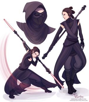 Dark Rey by hisonae Draw Dark, Disfraz Star Wars, Rey Cosplay, Star Wars Meme, Arte Nerd, Star Wars Sith, Star Wars Characters Pictures, Star Wars Concept Art, Rey Star Wars