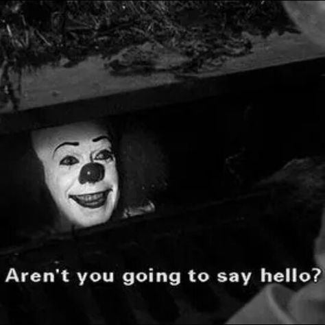 IT Quotes Creepy, Clown Quotes, Horror Fanatic, Pennywise The Clown, Septième Art, Evil Clowns, Scary Clowns, Creepy Clown, Classic Horror