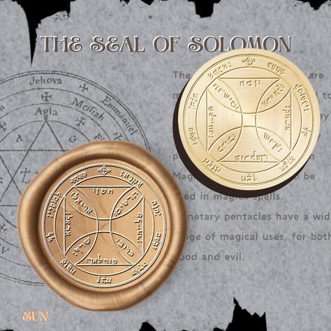 Key Of Solomon Seals, Solomon Wisdom, Solomon’s Seal, Seal Of Solomon, Wax Seal Stamp Kit, King Solomon, Solomons Seal, Special Birthday Gifts, Seal Stamp