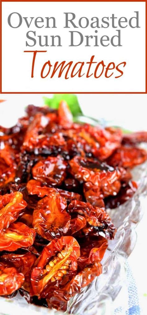 Sundried Tomato Recipes, Garden Canning, Roasted Tomato Recipes, Make Sun Dried Tomatoes, Oven Dried Tomatoes, Cherry Tomato Recipes, Oven Roasted Tomatoes, Fresh Tomato Recipes, Salsa Recipes