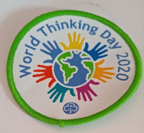 This badge was given to members of Girlguiding to celebrate World Thinking Day 2020. It is celebrated on the 22nd of February each year, where members of WAGGGS think of each other and celebrate their sisters all around the world World Thinking Day, All Around The World, Around The Worlds, Around The World, The World