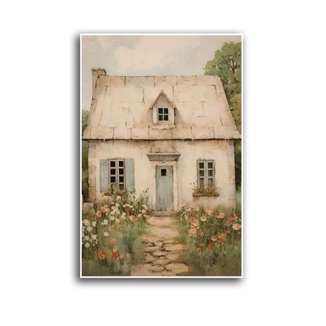 PRICES MAY VARY. 【Farmhouse Decorative Wall Art】- This farmhouse wall decoration features scenes of rustic lavender fields, meadows, barns, windmills and fruits. Vintage landscape wall art captures the beauty and serenity of nature, bringing a traditional style feel to your interior. A must-have in any room to create a peaceful and cozy atmosphere. 【HIGH QUALITY MATERIAL】- Our farmhouse wall art is printed on high-quality canvas and uses high-quality fade-resistant ink to ensure the color stays Hobby Lobby Canvas Wall Art, Modern Farmhouse Artwork, Rustic French Country Living Room, Cottage Paintings, French Cottage Living Room, Canvas Wall Decor Living Room, Rustic Antique Decor, Modern Living Room Wall Decor, Rustic Farmhouse Wall Decor