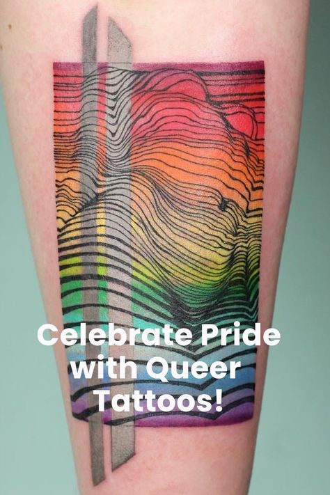 Tattoos For Queer Women, Queer Tattoos Men, Trans Masc Tattoo Ideas, Queer Tattoos For Women, Lesbian Tattoo Ideas Design, Lgbtq Tattoos, Queer Tattoos, Gay Tattoos, Gay Tattoo