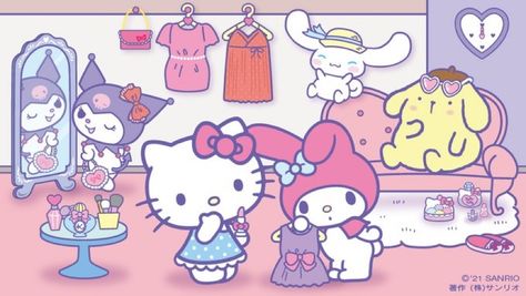 Sanrio Poster, Hello Kitty Poster, Gboard Keyboard Theme Aesthetic, Need A Friend, My Melody Wallpaper, Mai Sakurajima, Hello Kitty Aesthetic, Cute Desktop Wallpaper