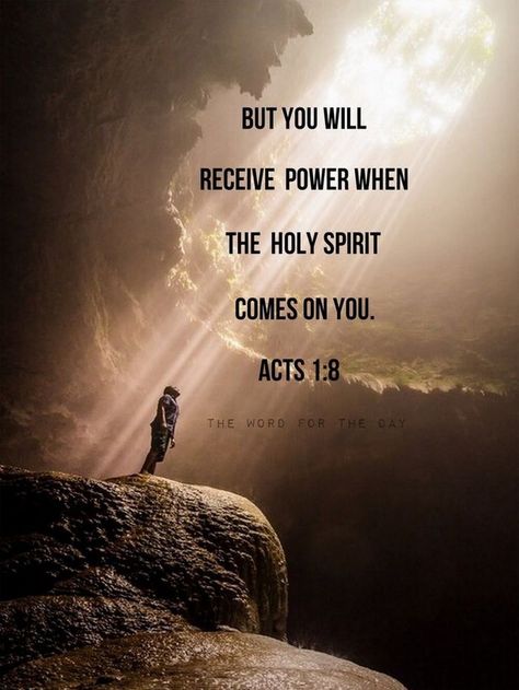 Holy Spirit Quotes, Acts 1 8, Holy Spirit Come, Acts 1, Power Of God, Powerful Scriptures, Spirit Quotes, Brothers And Sisters, Bible Prayers