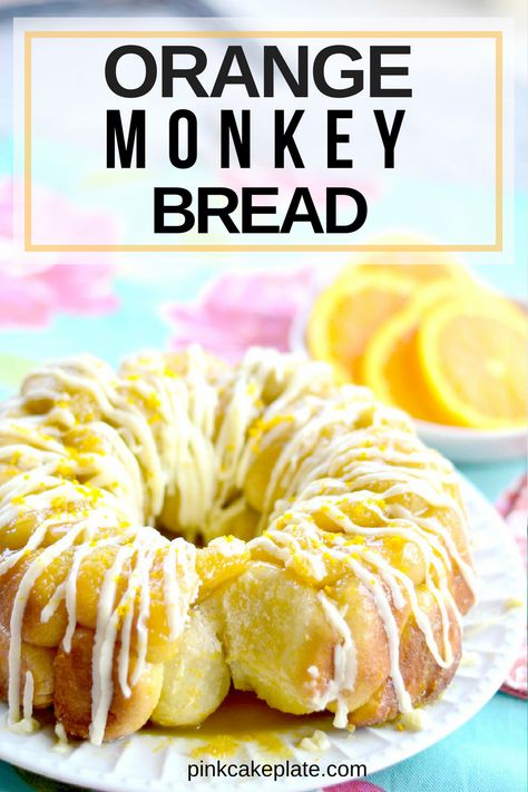 Orange Roll Monkey Bread, Orange Monkey Bread With Canned Biscuits, Easter Monkey Bread, Orange Monkey Bread 12 Tomatoes, Cranberry Orange Monkey Bread, Rhodes Rolls Monkey Bread, Orange Monkey Bread, Orange Desserts, Rhodes Recipes