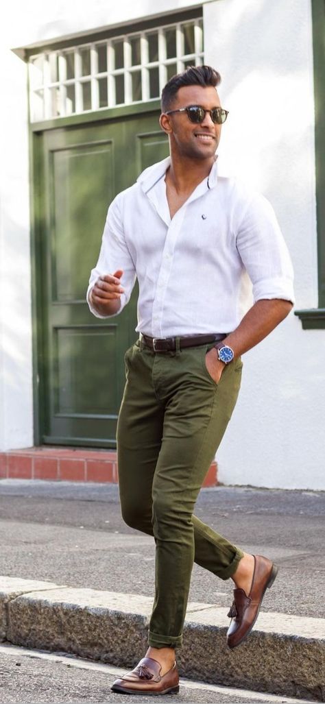 Olive Green Pants Men Outfits, Olive Jeans Outfit Men, Olive Green Chinos Outfit Men, Green Chinos Outfit Men, Green Chino Outfit Men, Olive Green Pants Men, Olive Jeans Outfit, Chinos Men Outfit, Green Pants Men