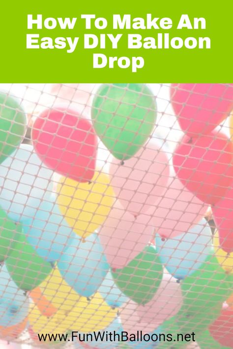 🎈✨ Ready to add some excitement to your next celebration? Learn how to create your very own DIY Balloon Drop with our step-by-step guide! 🎉🙌 Whether it's a birthday bash, New Year's Eve party, or just a fun get-together, this colorful and eye-catching decoration is sure to wow your guests. 🌟💃 How To Make A Balloon Drop New Years Eve, Balloon Drop For Kids, Ballon Drop Diy New Years, Diy Balloon Drop Easy, Diy Balloon Drop New Years, Indoor Balloon Decoration, Balloon Drop New Years Eve, Balloon Drop Diy, Diy Balloon Drop