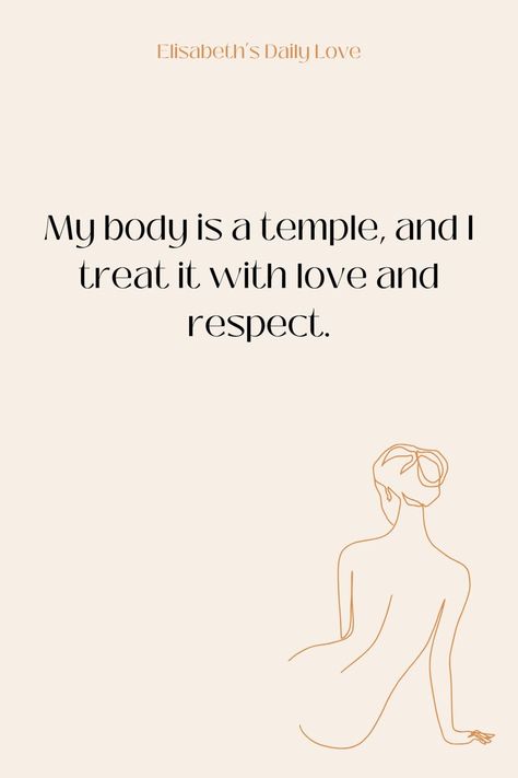 Affirmation Body Goals, October Manifesting, Body Manifestation, Body Affirmations, My Body Is A Temple, Body Temple, Affirmation Art, Vision Board Affirmations, Spiritual Manifestation