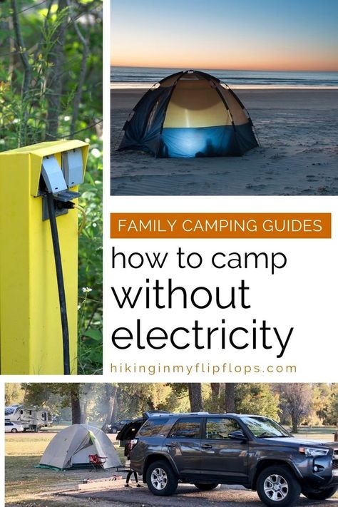 an electric hookup box on a tree at a campground Camping No Electricity, Tent Camping Checklist, Camping In A Tent, Tent Camping Organization, Camping Checklist Family, Camping Power, Tent Camping Hacks, First Time Camping, Camping In The Rain