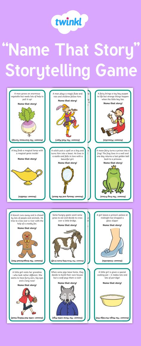 Solve the clues to identify different stories in this fun literacy game. Perfect for a traditional tales topic or a story-themed week in early years or key stage 1. Sign up to Twinkl to download this resource.   #nationalstorytellingweek #storytelling #storystones #storyprompts #writingprompts #reading #children #childrensgames #fairytale #books #childrensstories #parents #childminders #homeeducation #teacher #eyfs #twinkl #twinklresources Traditional Tales Activities, Fairytale Literacy Activities, Eyfs Planning, Eyfs Literacy, Fairytale Lessons, Fairytale Books, Week Name, Story Journal, Riddle Games