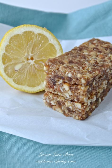 Homemade Lemon Pie, Lara Bars Recipe, Paleo Snack, Lara Bars, Healthy Bars, Protein Muffins, Lemon Rind, Paleo Snacks, Lemon Pie