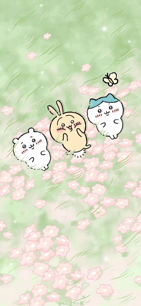 Chikawa Pink Wallpaper, Chikawa壁紙 Wallpaper, Hachiware Wallpaper, Usagi Wallpaper, Cute Rabbit Wallpaper, Chiikawa Wallpapers, Chiikawa Usagi, Joke Bear, Rabbit Wallpaper