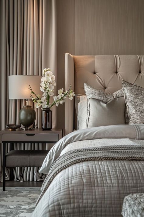 Bedroom Interior Design  X Transform your sleep space into a sanctuary of modern luxury with these elegant bedroom designs. From sleek furniture to sumptuous textures, discover the perfect blend of comfort and sophistication. Follow for inspiration on how to create a stylish and serene bedroom retreat.#ModernLuxury #BedroomGoals #InteriorDesign #LuxuryLiving #HomeDecor #DreamBedroom #BedroomInspo #ChicInteriors #ContemporaryDesign #InteriorInspiration Transitional Design Bedroom, Elegant Bedroom Design, Bedroom Interior Design Luxury, Sleek Furniture, Best Bedroom, Serene Bedroom, Primary Bedroom, Bedroom Retreat, Elegant Bedroom