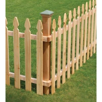 Gothic Fence, Cedar Wood Fence, Living Structures, Cedar Fencing, Wood Picket Fence, Cedar Fence Pickets, Deck Fence, French Gothic, Fence Pickets