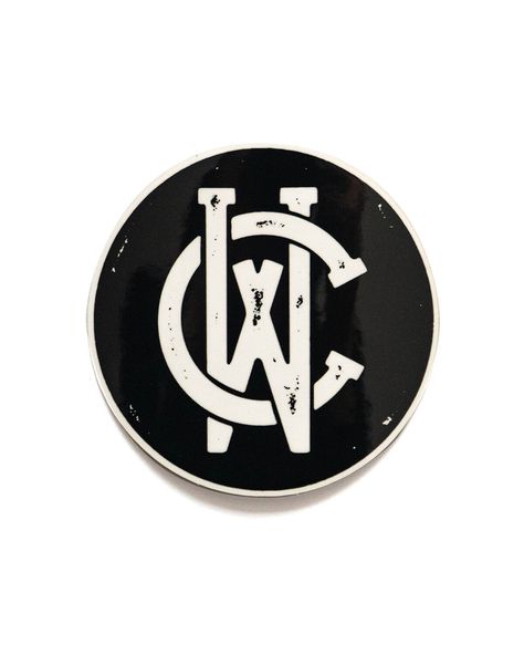 Clasic 3 in. CW monogram sticker. Alphabet Monogram, Simple Monogram Logo, Classic Monogram, School Monogram, Cj Monogram Logo, Tc Monogram, Vintage Monogram Logo, Classic Logo Design, Monogram Logos