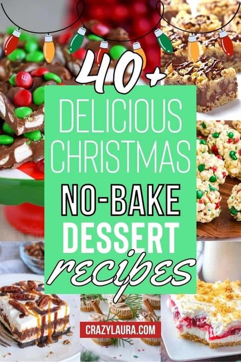 Fast Christmas Desserts, Cheap Christmas Desserts, Christmas No Bake, No Bake Christmas Desserts, December Desserts, Easy Xmas Dessert, Christmas Desert Recipes, Quick Christmas Dessert, No Bake Dessert Recipes