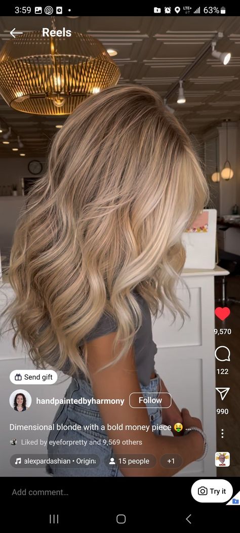 Champagne Blond, Hair Styles For Long Hair, Blonde Hair Colors, Styles For Long Hair, Summer Blonde Hair, Blond Balayage, Beautiful Blonde Hair, Dyed Blonde Hair, Ribbon Hairstyle