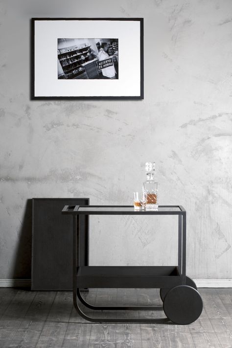 Studio Stephanie Jasny — Servant Bar Cart Japandi Bar, Classic Bar Cart, Black Stuff, Indoor Chairs, Outdoor Side Table, Food Cart, Shelving Systems, Office Workspace, Ligne Roset