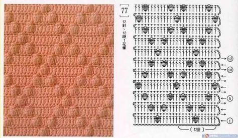 Stitch Crochet Blanket Diagram, Crochet Cables Pattern, Crochet Stitches Diagram, Crochet Cable, Crochet Cushions, Bobble Stitch, Crochet Square Patterns, Crochet Pillow, Crochet Diy