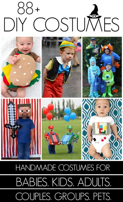 101+ Handmade Halloween costumes at Creating Really Awesome Free Things Lego Movie Costume, Garden Gnomes Costume, Costumes For Babies, Tin Man Costumes, Candy Corn Costume, Hello Kitty Costume, Gnome Costume, Handmade Halloween Costumes, Diy Monsters