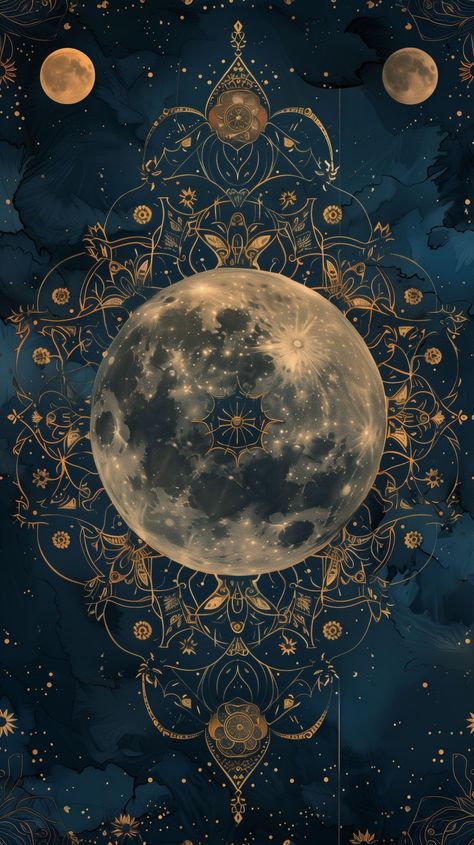 Mystical Phone Wallpaper, Moon Aesthetic Pc Wallpaper, Astronomy Aesthetic Wallpaper, Aesthetic Pc Wallpaper, Taurus Wallpaper, Mystic Wallpaper, Celestial Aesthetic, Mystic Illustration, Glitter Wall Art