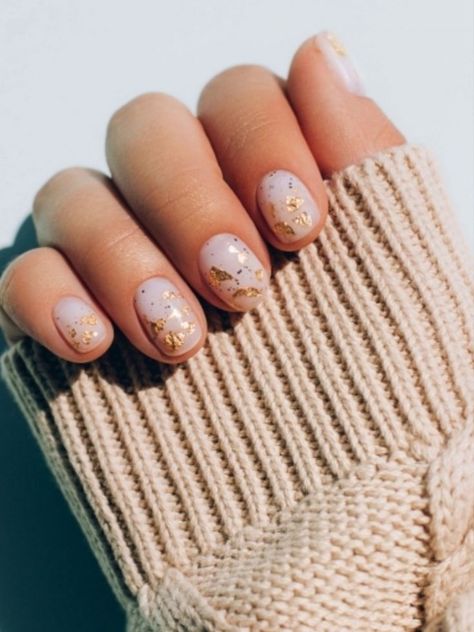 https://www.robbins111.site/ Foil Nail Designs, Foil Nail Art, Gold Embellishment, Foil Nails, Accent Nails, End Of Year, Gold Nails, Nude Nails, Metallic Accents