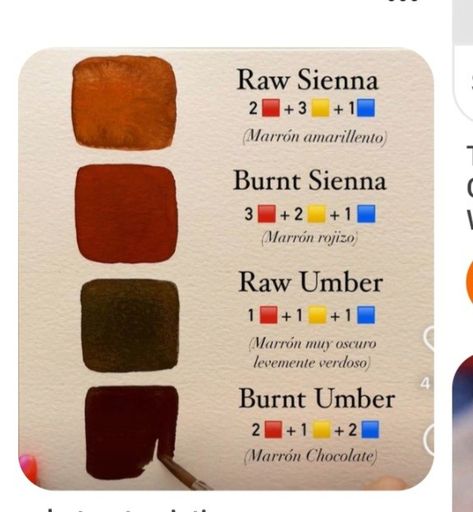 How To Make Burnt Sienna Color, Skin Color Paint, Printmaking Tools, Burnt Orange Paint, Color Theories, Mixing Paint Colors, Color Theory Art, Color Mixing Chart, Colour Mixing