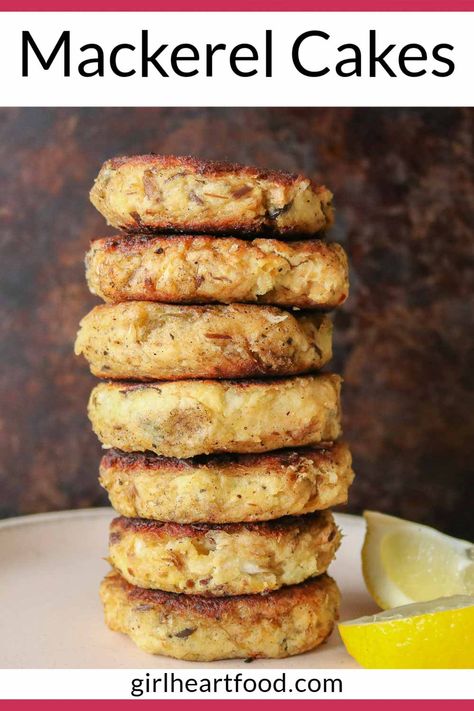 Mackerel Fish Cakes, King Mackerel Recipes, Mackerel Patties, Homemade Fish Cakes, Canned Fish Recipes, Canned Mackerel, King Mackerel, Fish Cakes Recipe, Mackerel Recipes