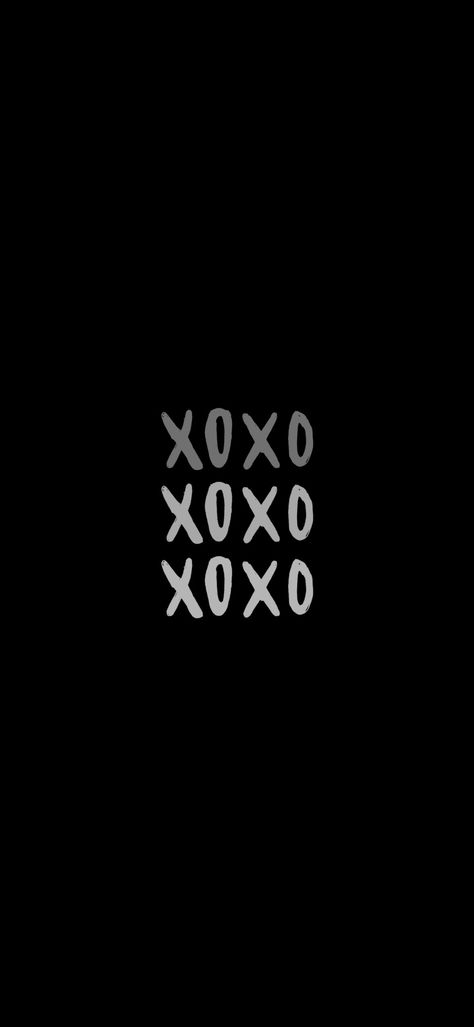 Black wallpaper, xoxo, wallpaper for phone screen Xoxo Wallpaper Iphone, Wallpaper Iphone Black, Wallpaper In Black, Cute Backgrounds For Iphone, Wallpaper For Phone, Wallpaper Themes, Cute Backgrounds For Phones, Iphone Black, Sneaker Art