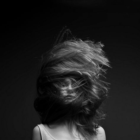 hair by Marc Laroche Hair Covering Face, Hair Covering, Behind Blue Eyes, Blowing In The Wind, Hair Photography, Female Portraits, Black And White Portraits, Anne Hathaway, Portrait Inspiration