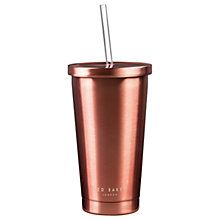 Rose Gold Aesthetic, Gold Tumbler, Cute Water Bottles, Gold Aesthetic, Ted Baker London, Starbucks Cups, Tumbler With Straw, Insulated Tumbler, Cups And Mugs