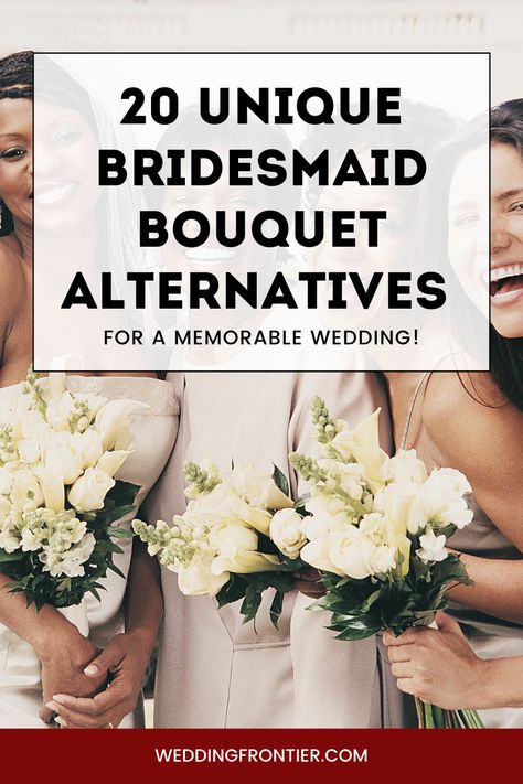 Things For Bridesmaids To Carry Unique, Things For Bridesmaids To Carry Instead Of Flowers, Alternative To Wedding Flowers, Non Bouquets Alternative Wedding, Easy Diy Bridesmaid Bouquets, Non Flower Bouquets Bridesmaid, Alternative For Bridesmaid Bouquet, No Bridesmaid Bouquet, Bridal Party Bouquet Alternatives