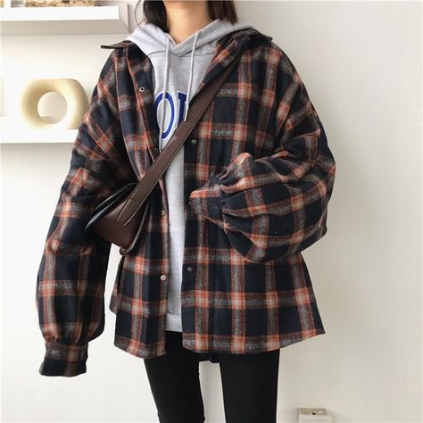 158fc2ddd52ec2cf54d3c161f2dd6517desc52772958ri Indie Outfits Vintage, Indie Outfits Grunge, Indie Outfits Summer, Indie Outfits Aesthetic, Flannel Oversized, Flannel Outfits, Outfits 90s, Oversized Flannel, 90s Outfit