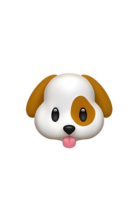 The 🐶 Dog Face emoji depicts the face of a cute and friendly dog. It has a round head with floppy ears, a black nose, and a big smile with a pink tongue sticking out. The fur color of the dog varies depending on the platform, but it is usually light brown or beige. The eyes are round and black, giving the dog a playful and endearing expression. Overall, the 🐶 Dog Face emoji is a delightful representation of man's best friend. Dog Face Drawing, Emoji Tattoo, In The Dog House, Dog Emoji, Ios Emoji, Iphone Stickers, Whatsapp Wallpaper Cute, Desain Buklet, Face Emoji