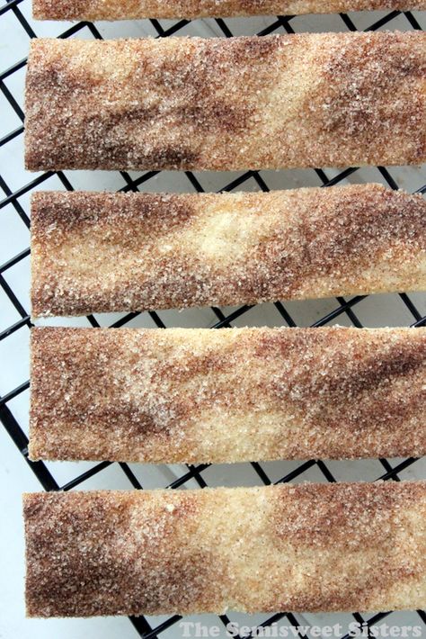 Cinnamon & Sugar Pie Crust Cookie Strips Cinnamon Sugar Pie Crust, Pie Crust Chips, No Fail Pie Crust, Sugar Pie Crust, Cookies Cinnamon, Pie Crust Cookies, Cinnamon Pie, Super Cookies, Pie Crust Dough